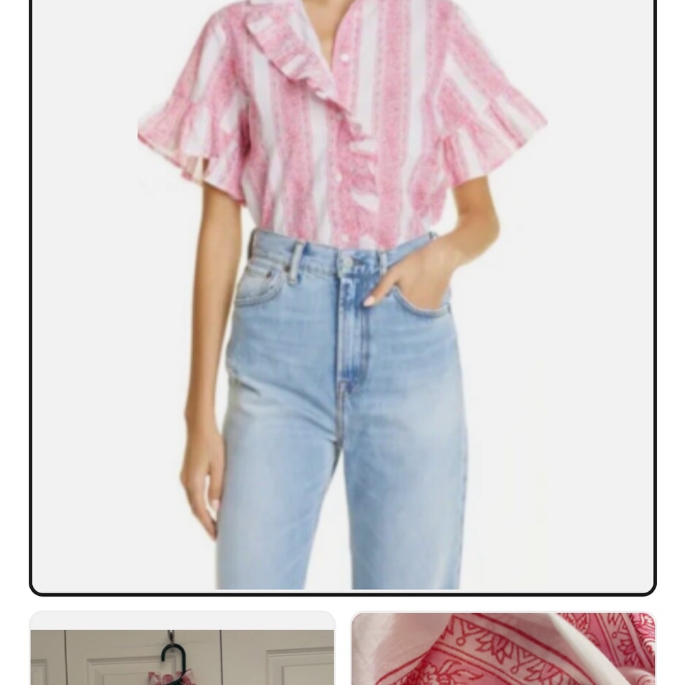 Millie Vanessa ruffled top nwt  xs